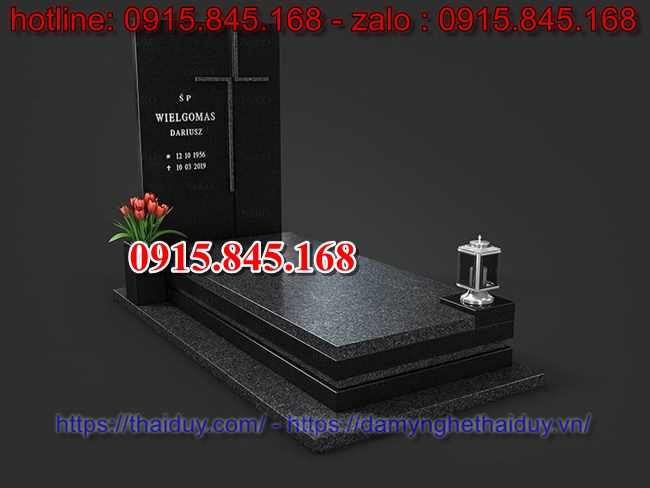 09+Mộ tam cấp đá xanh hà tĩnh 14 watermarked mau thuong dat trong hoa vien Copy Copy Copy