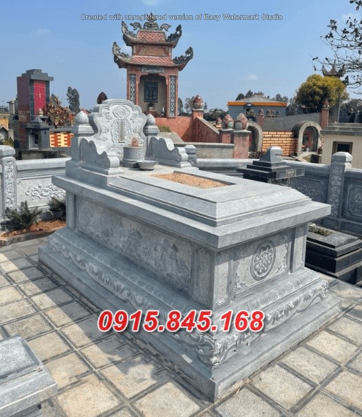 16+Mộ tam cấp đá bình định 13 watermarked mo da tam son doc 2 Copy