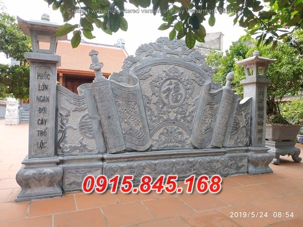 32Cuốn thư bắc kạn xây đá bình phong 12 watermarked 2d7d4f2e759f90c1c98e