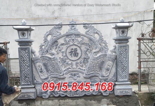 32Cuốn thư bắc kạn xây đá bình phong 13 watermarked 2e9dc87676ff8ea1d7ee