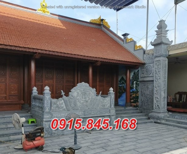 06Cuốn thư sài gòn xây bình phong đá 10 watermarked Cot da dong tru Bac them da Cuon thu da