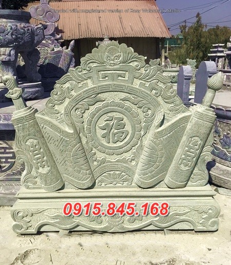 38Mẫu cuốn thư xây đá khối trà vinh 15 watermarked Cuon thu da xanh reu NB 32