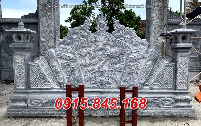 Mẫu07 cuốn thư đá khối đồng nai 6 watermarked cuon thu binh phong da nha tho yen thanh nghe an