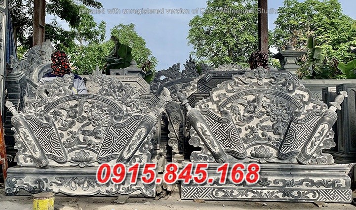 38Mẫu cuốn thư xây đá khối trà vinh 16 watermarked cuon thu da xanh thanh hoa tai xuong binh minh