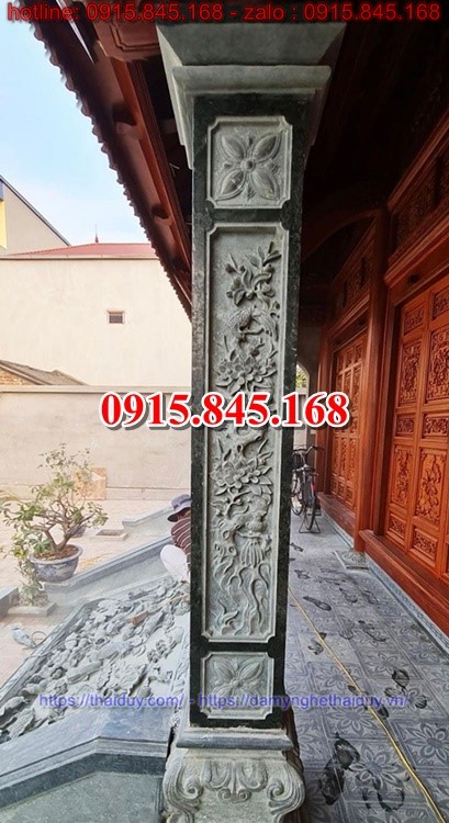 63Mẫu cột lai châu xây ốp dán đá khối 15 watermarked mau cot hien bang da xanh reu
