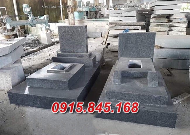 55Xây mộ đá yên bái đơn giản giá rẻ 15 watermarked Mo da Hoa Cuong Granite Ninh Binh Copy 3 Copy