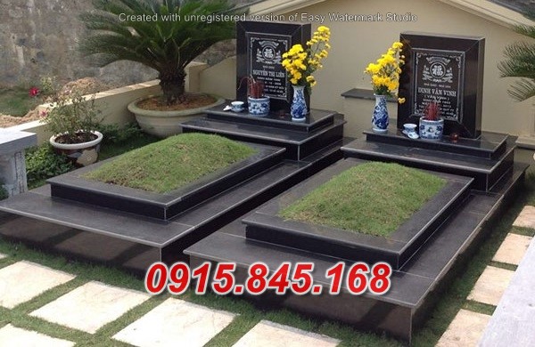 55Xây mộ đá yên bái đơn giản giá rẻ 12 watermarked Mo da hoa cuong granite HG 18