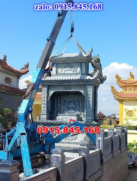 04 Mộ ông bà bố mẹ đá granite tiền giang tro cốt 18 mo su phat giao luc giac hinh thap 3 5 7 9 tang tien giang