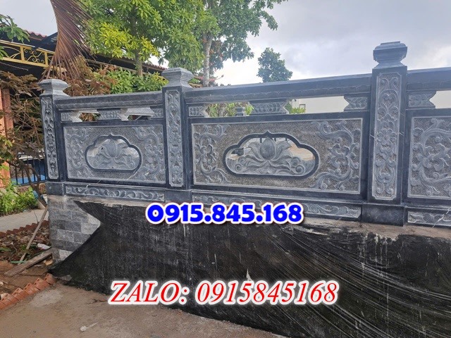 53 Tường bao hàng rào nhà mồ đá xanh Sóc Trăng 13 tuong bao da xanh trang vang cam thach tu nhien tay vin soc trang