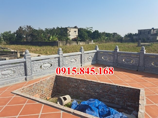32 Hàng rào đá ninh bình thanh hóa lan can mồ mả chàu miếu Hậu Giang