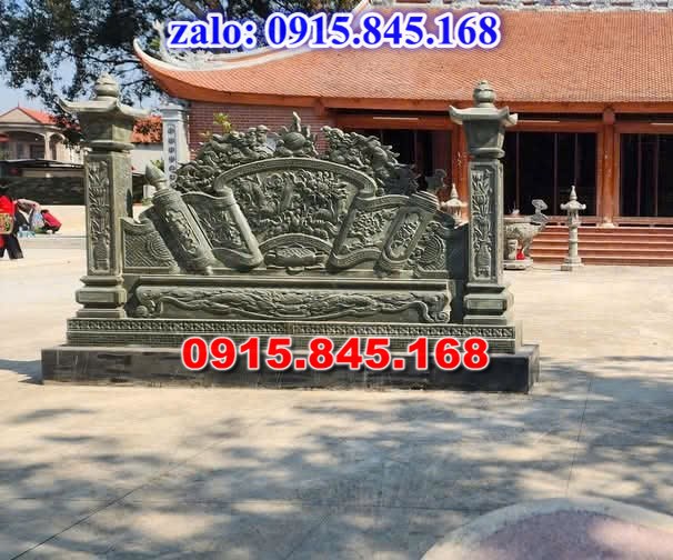 Bình phong đá, cuốn thư bằng đá, giá bán bình phong trước nhà, xây bình phong bằng đá, kích thước cuốn thư đá chuẩn phong thủy, Bình phong nhà thờ họ từ đường, cuốn thư lăng mộ nghĩa trang, cuốn thư nhà mồ gia tộc, bình phong xi măng, cách đặt cuốn thư đá,