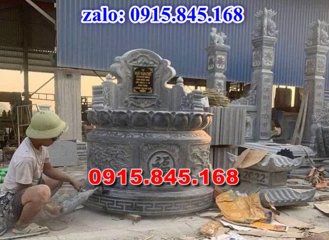 mẫu mộ tròn xây gạch, mẫu mộ xây tròn đẹp, mộ tròn phong thủy, kích thước mộ tròn theo phong thủy, giá bán mộ đá tròn, mộ đá hình tròn, Mộ tròn đá xanh nguyên khối, mộ tròn đá granite hoa cương, 