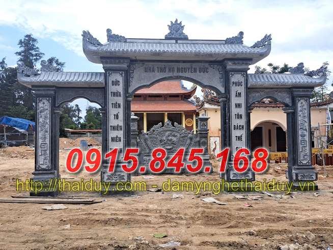 mẫu cổng đá đẹp, cổng bằng đá, kích thước cổng đá, giá bán cổng đá, thiết kế cổng bằng đá,