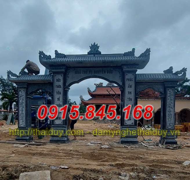 mẫu cổng đá đẹp, cổng bằng đá, kích thước cổng đá, giá bán cổng đá, thiết kế cổng bằng đá,
