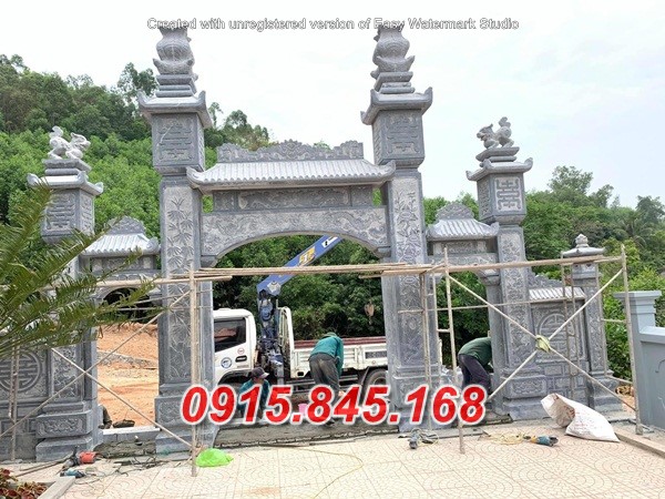 mẫu cổng đá đẹp, cổng bằng đá, kích thước cổng đá, giá bán cổng đá, thiết kế cổng bằng đá,