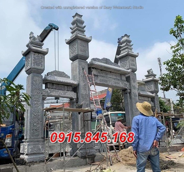 mẫu cổng đá đẹp, cổng bằng đá, kích thước cổng đá, giá bán cổng đá, thiết kế cổng bằng đá,