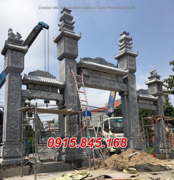 mẫu cổng đá đẹp, cổng bằng đá, kích thước cổng đá, giá bán cổng đá, thiết kế cổng bằng đá,
